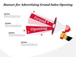 Banner For Advertising Grand Sales Opening