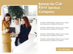 Banner For Car Rent Service Company