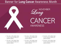 Banner For Lung Cancer Awareness Month