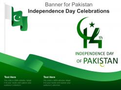 Banner for pakistan independence day celebrations