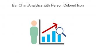 Bar Chart Analytics With Person Colored Icon In Powerpoint Pptx Png And Editable Eps Format