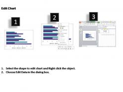 Bar chart data driven editable powerpoint templates