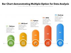 Bar chart demonstrating multiple option for data analysis