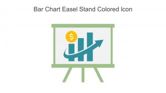 Bar Chart Easel Stand Colored Icon In Powerpoint Pptx Png And Editable Eps Format