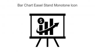 Bar Chart Easel Stand Monotone Icon In Powerpoint Pptx Png And Editable Eps Format