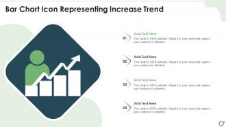 Bar Chart Icon Representing Increase Trend