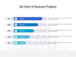 Bar Chart Of Business Progress