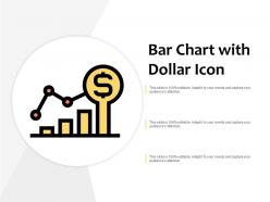 Bar chart with dollar icon