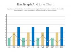 Bar graph and line chart for financial planning powerpoint slides