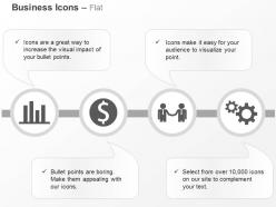 Bar graph business deal financial growth process control ppt icons graphics