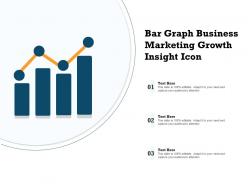 Bar graph business marketing growth insight icon