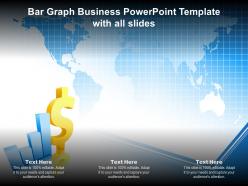 Bar graph business powerpoint template with all slides