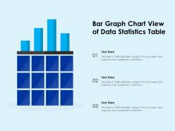 Bar graph chart view of data statistics table