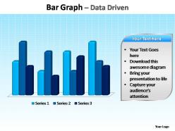 Bar graph data driven editable powerpoint templates