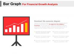 Bar graph for financial growth analysis powerpoint slides