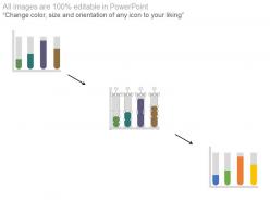 Bar graph for social media users with test tubes powerpoint slides