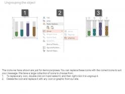 Bar graph for social media users with test tubes powerpoint slides