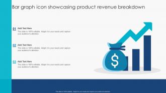 Bar Graph Icon Showcasing Product Revenue Breakdown