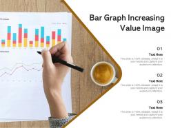 Bar graph increasing value image
