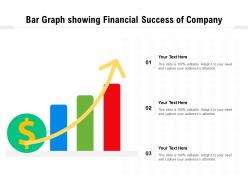 Bar graph showing financial success of company