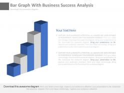 Bar graph with business success analysis powerpoint slides