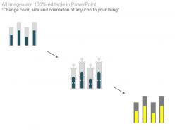 Bar graph with percentage for financial analysis powerpoint slides