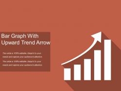 Bar Graph With Upward Trend Arrow