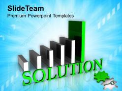 Bar graph with word solution powerpoint templates ppt backgrounds for slides 0213