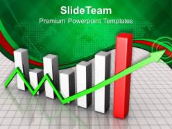Bar graphs and line chart powerpoint templates themes