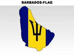 Barbados country powerpoint flags