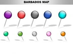 Barbados country powerpoint maps