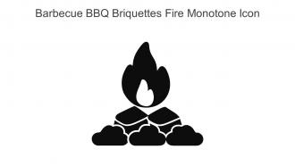 Barbecue BBQ Briquettes Fire Monotone Icon In Powerpoint Pptx Png And Editable Eps Format