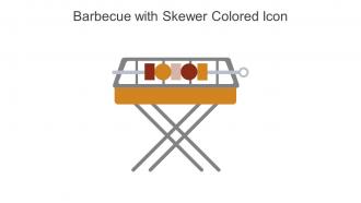 Barbecue With Skewer Colored Icon In Powerpoint Pptx Png And Editable Eps Format