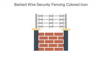 Barbed Wire Security Fencing Colored Icon In Powerpoint Pptx Png And Editable Eps Format
