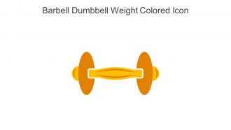 Barbell Dumbbell Weight Colored Icon In Powerpoint Pptx Png And Editable Eps Format