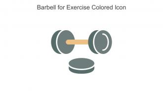Barbell For Exercise Colored Icon In Powerpoint Pptx Png And Editable Eps Format