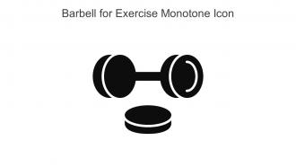 Barbell For Exercise Monotone Icon In Powerpoint Pptx Png And Editable Eps Format