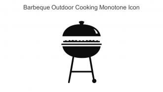 Barbeque Outdoor Cooking Monotone Icon In Powerpoint Pptx Png And Editable Eps Format