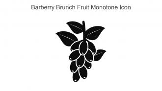 Barberry Brunch Fruit Monotone Icon In Powerpoint Pptx Png And Editable Eps Format