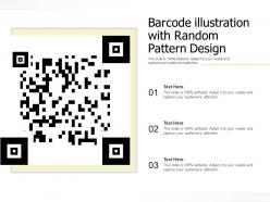 Barcode illustration with random pattern design