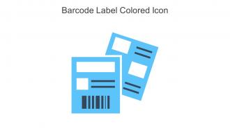 Barcode Label Colored Icon In Powerpoint Pptx Png And Editable Eps Format