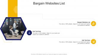 Bargain Websites List In Powerpoint And Google Slides Cpb