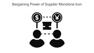 Bargaining Power Of Supplier Monotone Icon In Powerpoint Pptx Png And Editable Eps Format