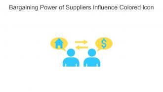 Bargaining Power Of Suppliers Influence Colored Icon In Powerpoint Pptx Png And Editable Eps Format