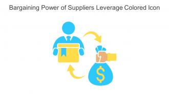 Bargaining Power Of Suppliers Leverage Colored Icon In Powerpoint Pptx Png And Editable Eps Format