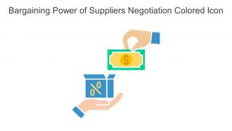 Bargaining Power Of Suppliers Negotiation Colored Icon In Powerpoint Pptx Png And Editable Eps Format