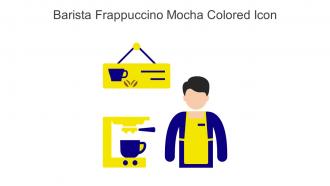 Barista Frappuccino Mocha Colored Icon In Powerpoint Pptx Png And Editable Eps Format