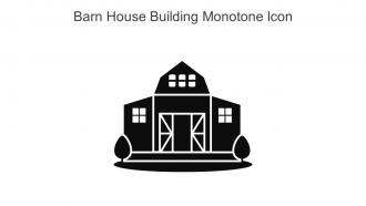 Barn House Building Monotone Icon In Powerpoint Pptx Png And Editable Eps Format