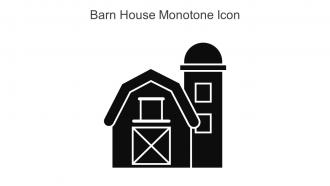 Barn House Monotone Icon In Powerpoint Pptx Png And Editable Eps Format