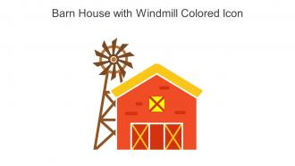 Barn House With Windmill Colored Icon In Powerpoint Pptx Png And Editable Eps Format